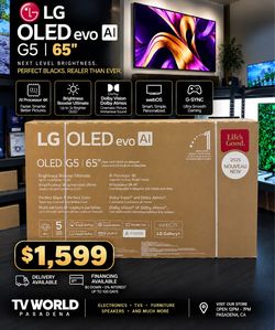 LG OLED G5 65 INCH BRAND NEW 4K Smart TV