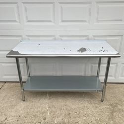 60 X 24 Stainless Steel Work Prep  Table