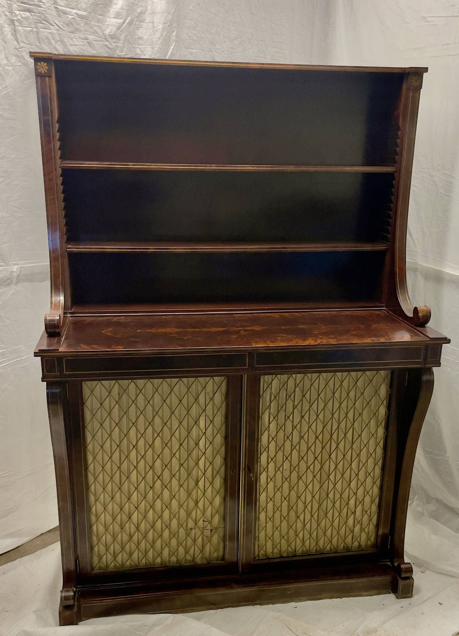 Edward Garratt English Regency Figured Mahogany Server