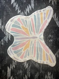 Pastel Butterfly Shaped Rug – Girls Bedroom/Nursery