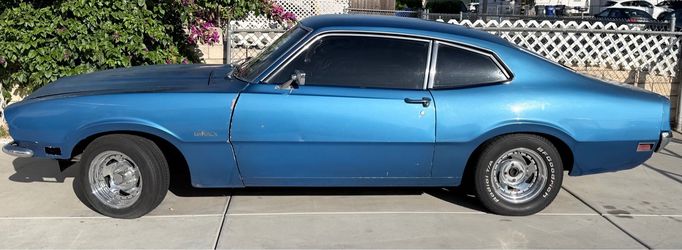 1970 Ford Maverick  v6 200. Classic Blue Coupe
