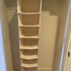 Fabric 8 Shelf Hanging Closet Organizer and Storage 
