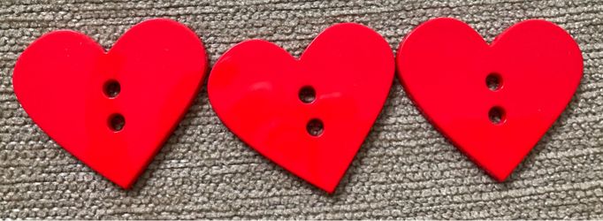 Red Heart Buttons/Beads