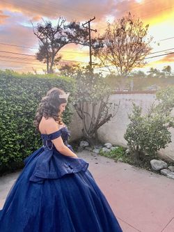 Quinceañera Dress Navy Blue