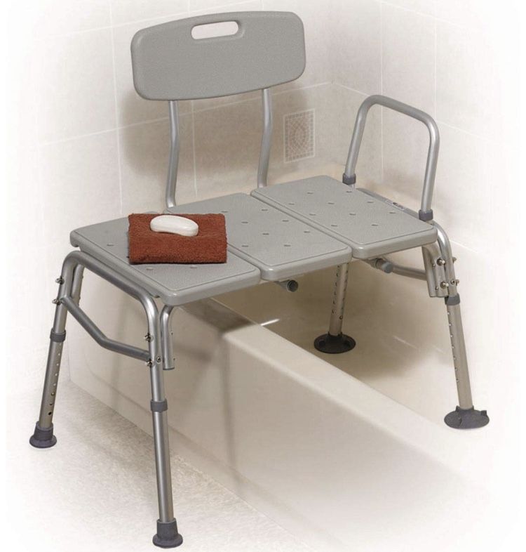 Drive Medical Plastic Tub Transfer Bench with Adjustable Backrest (brand new)