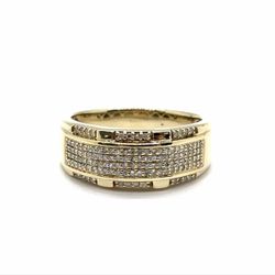 Gentleman Gold Diamond Wedding Band 10KYG EPJ026153
