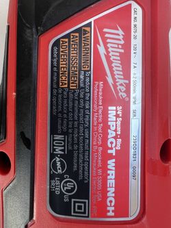 Milwaukee impact wrench corded