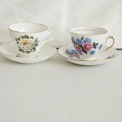Lot Of (6) Bone China Cup And Saucer Sets 