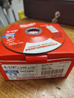 Milwaukee 4-1/2" Cutting Wheels 25-Pack