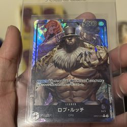 One Piece OP07-079 Rob Lucci Alt Art Parallel Leader JP 500 Years in the Future