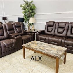 Ashley Living Room Set Reclining Power Free Delivery 