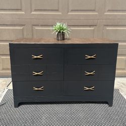 Black 6 Drawer Dresser 