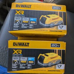 DeWalt XR 20v Lithium Ion Batteries