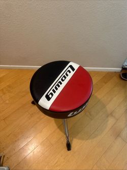 Ludwig CLASSIC ROUND THRONE RED/BLACK/WHITE 2000's
