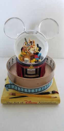 Rare Vintage Mickey Mouse Snow Globe Music Box
