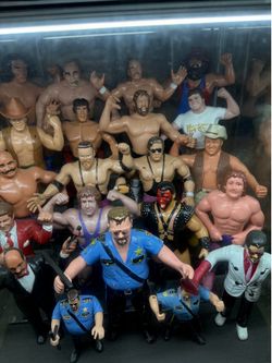 Wwe/wwf figures   LJN, bone crunchers ,ruthless aggression