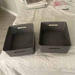 2  Storage Baskets 