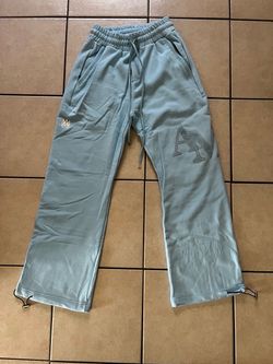 Amiri Sweatpants Light Blue Wide Leg Size M