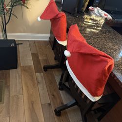 NEW… Pair of Santa Chair Covers 