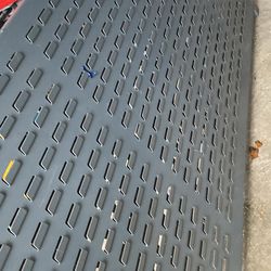 Metal shelving wracks 2 off them for work van