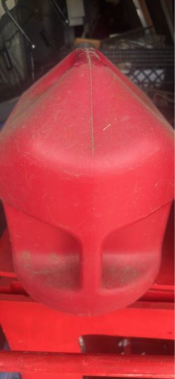 Red Plastic Gas Can