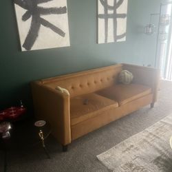 Sofa And 2 Beautiful Paintings