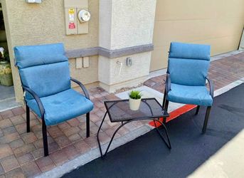 🌿 Black Metal Patio Set 🪑 - FREE DELIVERY 🚚