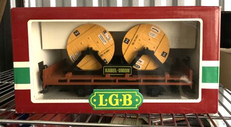 LGB 4002 REEL CAR W/ YELLOW REELS
