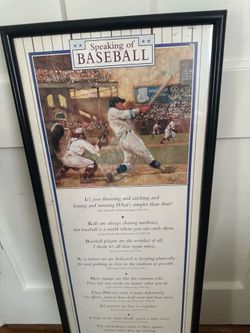 Vintage Baseball picture frame