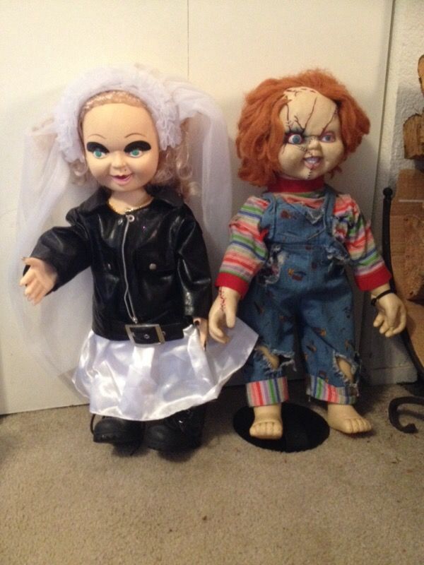 chucky and bride of chucky tiffany dolls halloween decorations for