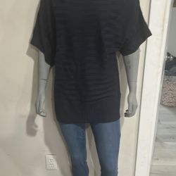 Hermoso Tunic Sweater Color Azul De Simple Susie
