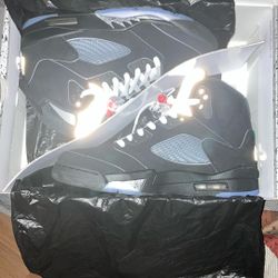 jordans 5s black metallic