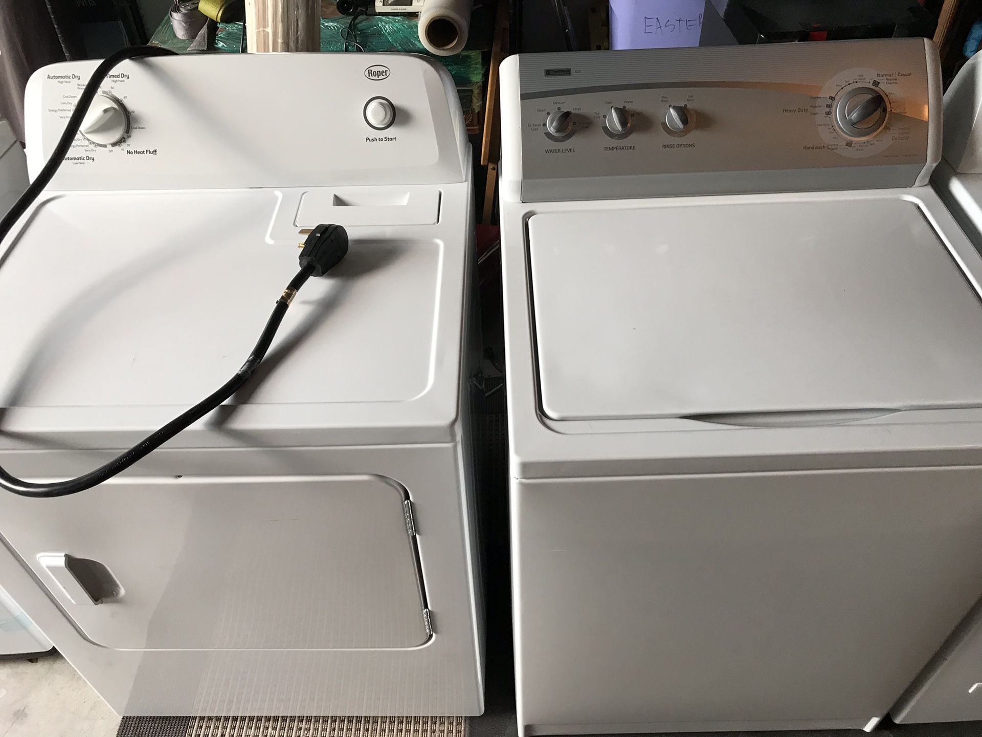 Kenmore Washer/Roper Electric Dryer