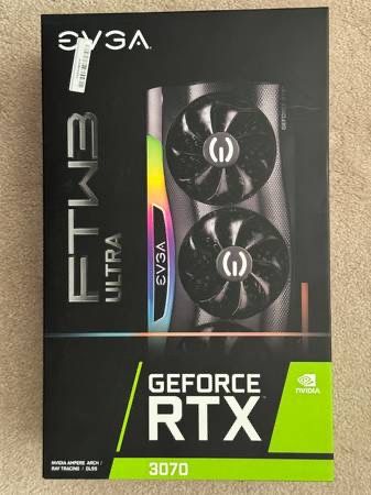 EVGA GeForce RTX 3070 FTW3 ULTRA Gaming 08G-P5-3767-KL 8GB GDDR6 GPU