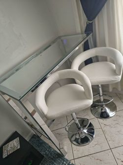Bar table and chairs