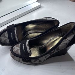 Coach Vintage Wedges, Brown