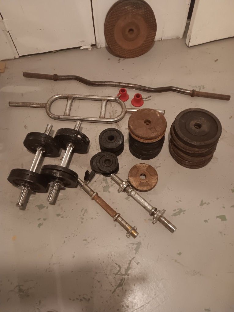 Weight Set With Bars