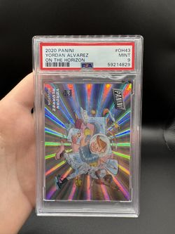 Yordan Alvarez 2020 Panini On The Horizon SSP Rookie Card Psa 9 Mint Condition Baseball Card