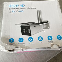 Solar battery camera 