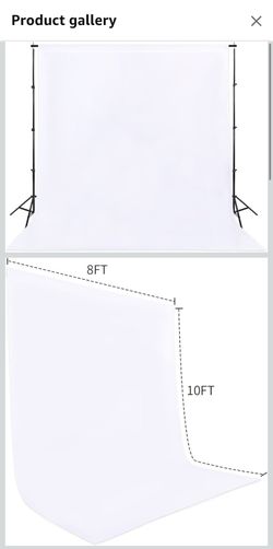 White Backdrop Background 8X10FT