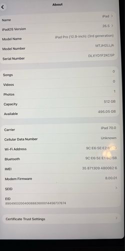 IPAD PRO 12.9