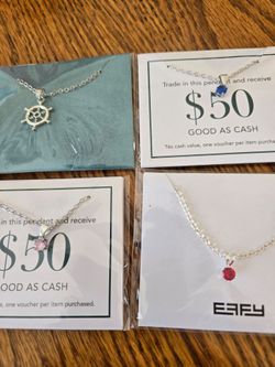 4 necklaces