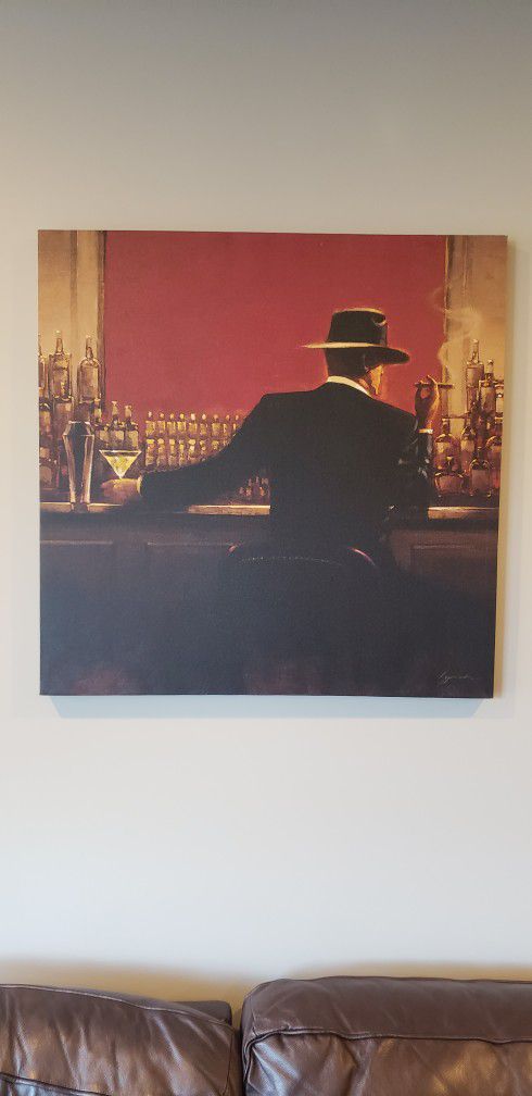 Cigar Bar / Evening Lounge Canvas Prints 