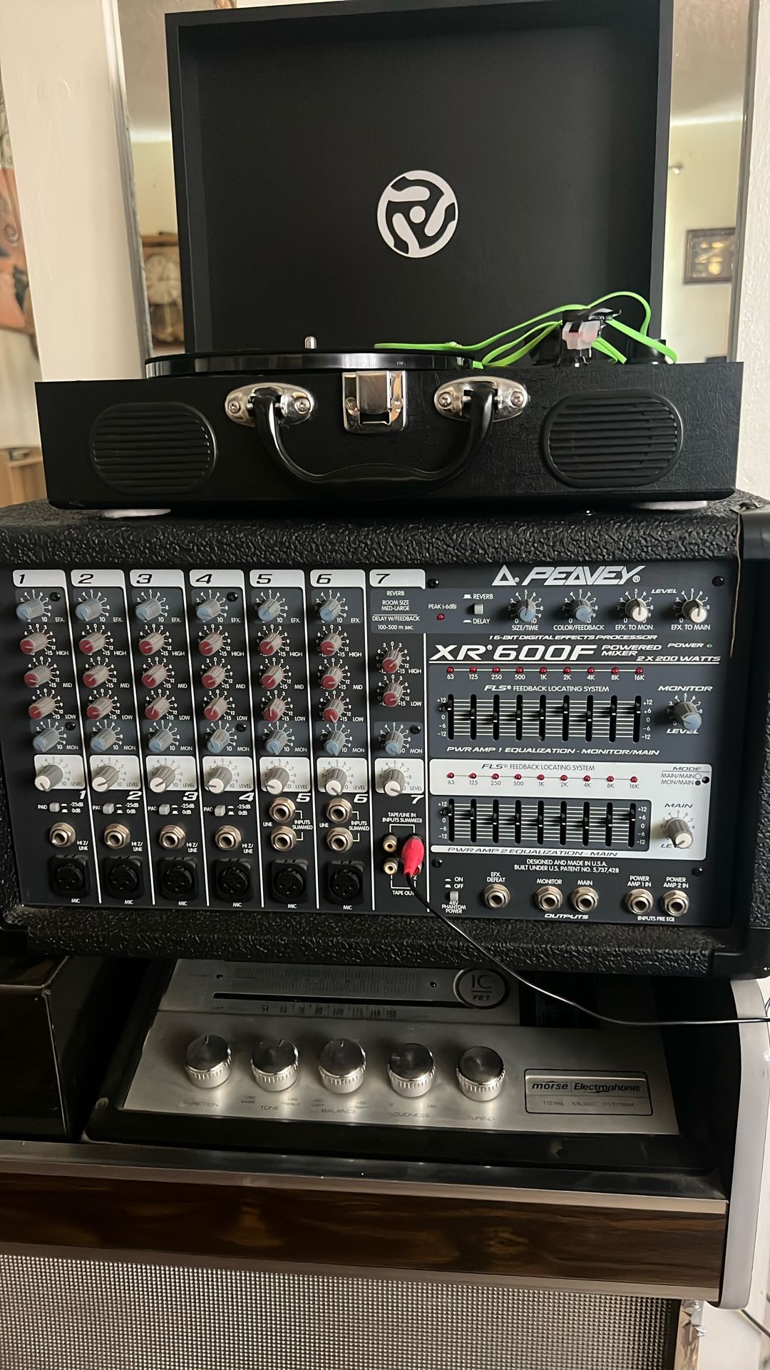 Speakers an Power Mixer