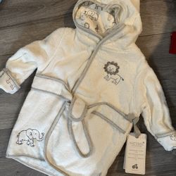 Brand New Organic Baby Robe Safari 