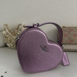 Coach Bag Heart Shaped Worn Once 