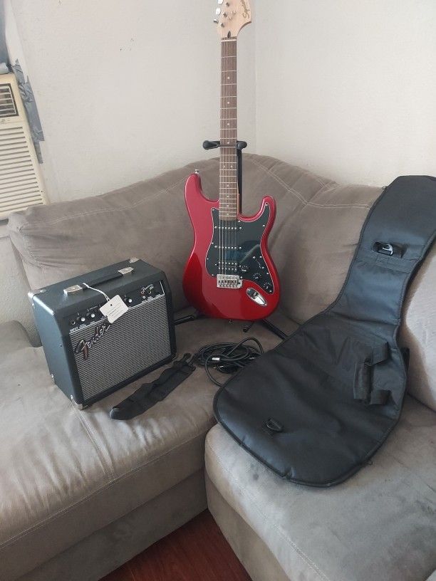The name of the guitar Is Fender