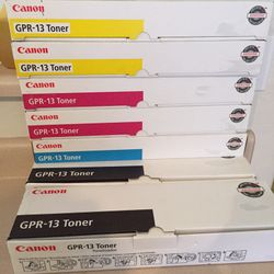 Canon GPrR-13 Toner ink Black Yellow Magenta Cyan NEW