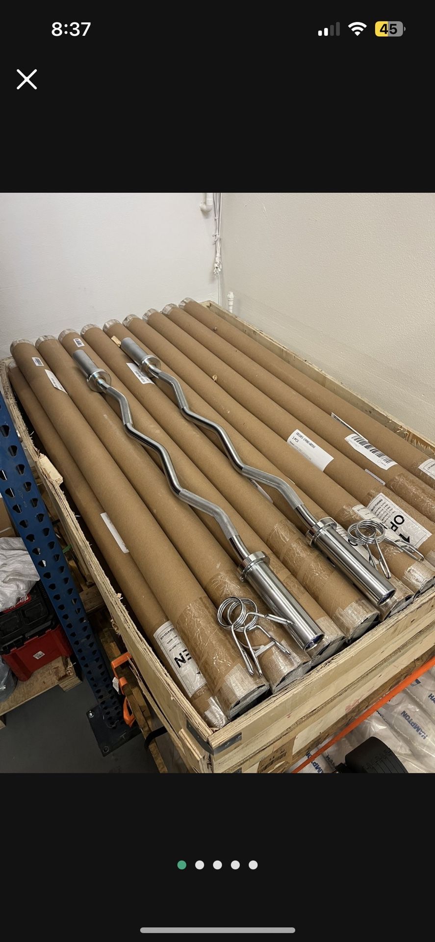 New Olympic Curl Barbells For Weights (read Description)