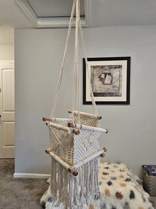 Macrame Swing Chair-Baby Swing-Toddler Swing